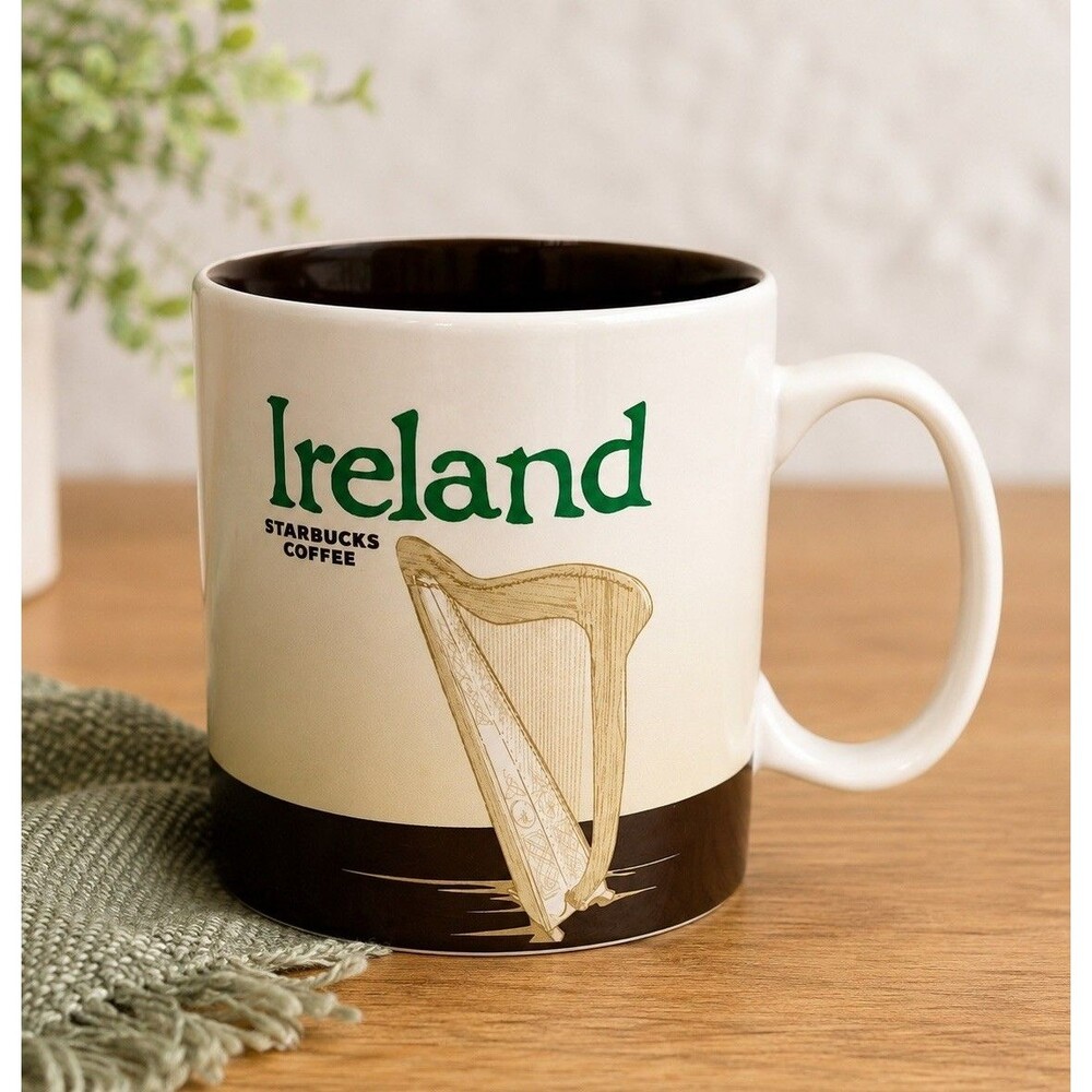 Starbucks Ireland Eire Global Icon 16 oz Harp Collector Series Coffee Mug 2015